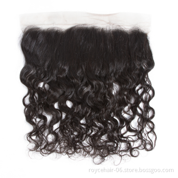 100% Unprocessed Hair Extension Human Hair Brazilian Water Wave Hair Frontal Lace Closure